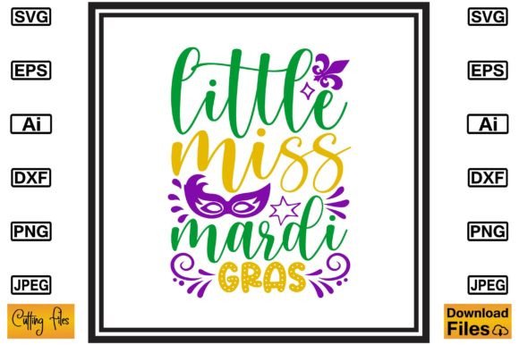 Download Little Miss Mardi Gras Print Design - Print design Collection