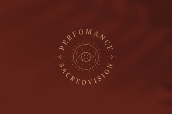 Download Esoteric Line Art Eye Round Logotype - Logo Collection