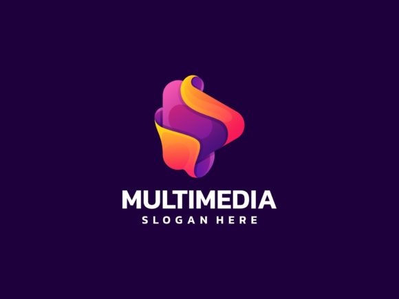Download Multimedia Gradient Logo Style - Logo Collection