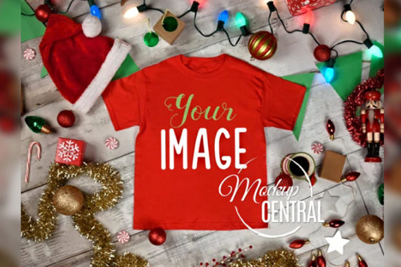 Download Christmas Red T-Shirt Flatlay Apparel - Apparel Collection