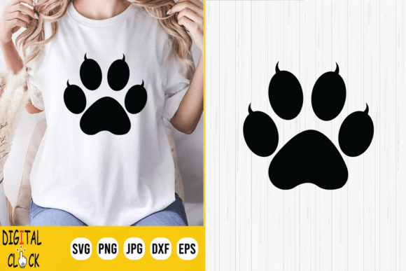 Download Cat Paw Print Design SVG File - Print design Collection