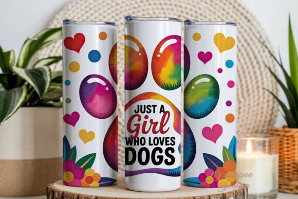 Download Girl Loves Dogs Paw Print Design - Print design Collection